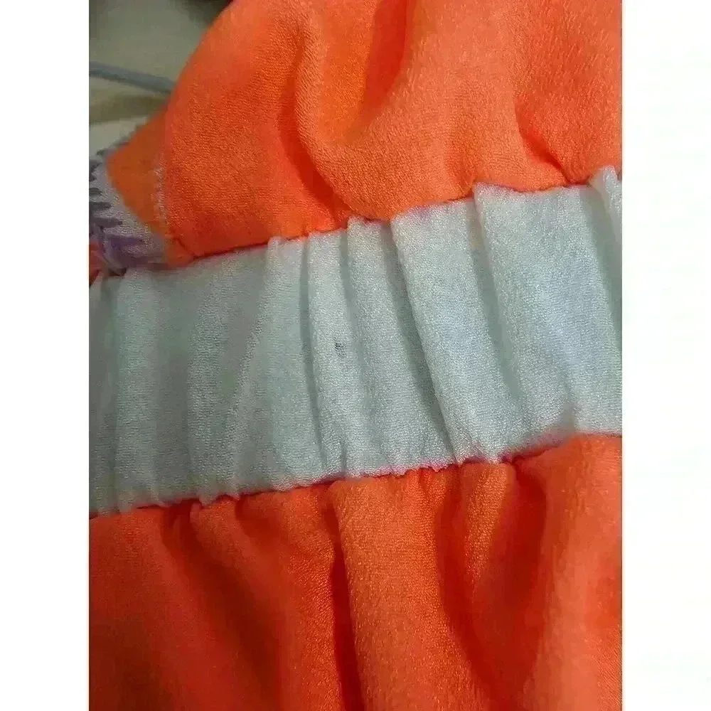 GB Girls Size M Neon Orange and Purple Maxi Dress